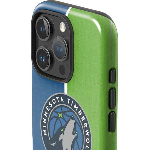 NBA Minnesota Timberwolves Canvas iPhone 16 Pro Max Impact Case