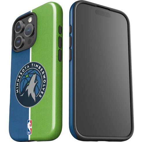 NBA Minnesota Timberwolves Canvas iPhone 16 Pro Max Impact Case