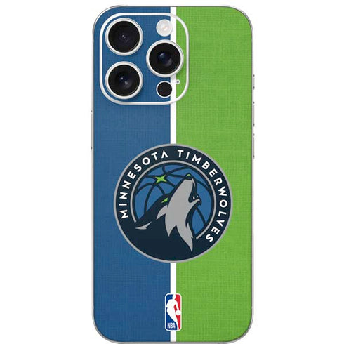 NBA Minnesota Timberwolves Canvas iPhone 16 Pro Skin