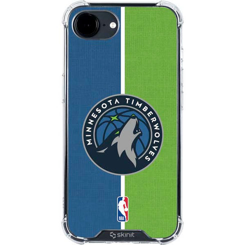 NBA Minnesota Timberwolves Canvas iPhone 16e Clear Case