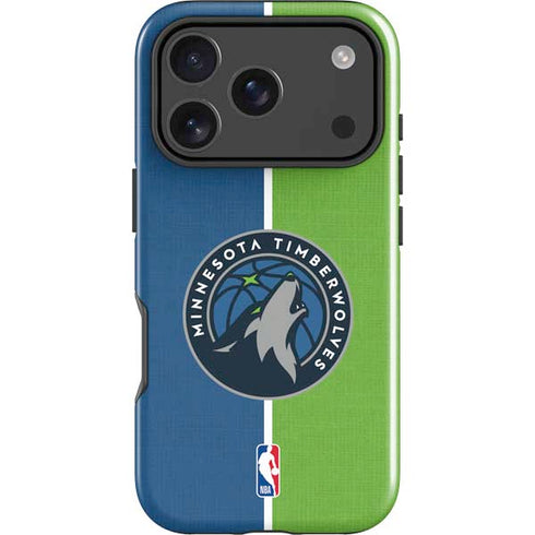 NBA Minnesota Timberwolves Canvas iPhone 18 Pro Impact Case