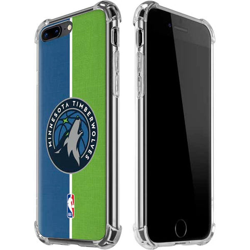 NBA Minnesota Timberwolves Canvas iPhone 7/8 Plus Clear Case