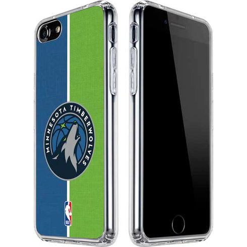 NBA Minnesota Timberwolves Canvas iPhone SE (2nd & 3rd Gen) Clear Case