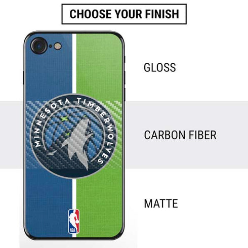 NBA Minnesota Timberwolves Canvas iPhone SE (2nd & 3rd Gen) Skin