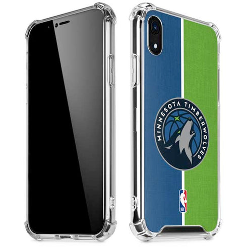 NBA Minnesota Timberwolves Canvas iPhone XR Clear Case