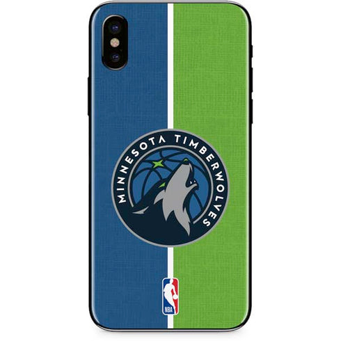 NBA Minnesota Timberwolves Canvas iPhone XS Skin