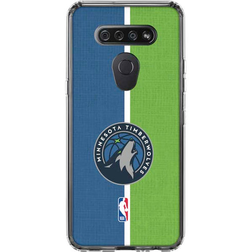 NBA Minnesota Timberwolves Canvas LG K51/Q51 Clear Case