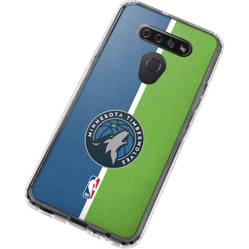 NBA Minnesota Timberwolves Canvas LG K51/Q51 Clear Case
