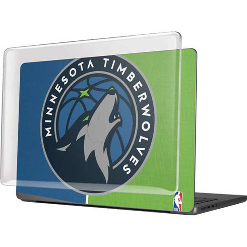 NBA Minnesota Timberwolves Canvas MacBook Pro 14in (2021-24) Case plus Skin