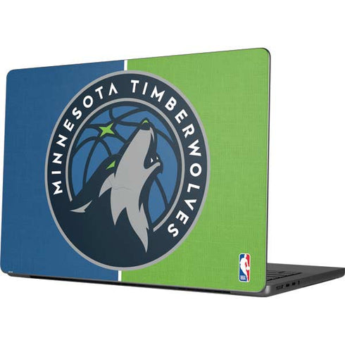 NBA Minnesota Timberwolves Canvas Apple MacBook Pro 14-inch Skin