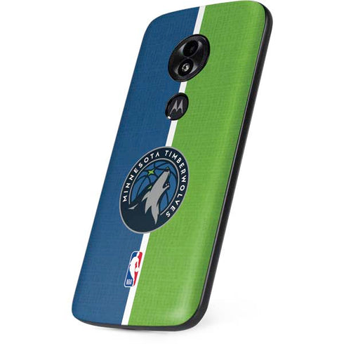 NBA Minnesota Timberwolves Canvas Moto E5 Play Skin