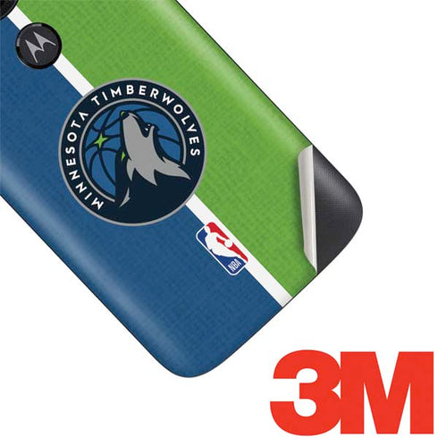 NBA Minnesota Timberwolves Canvas Moto E5 Play Skin