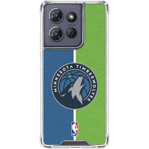 NBA Minnesota Timberwolves Canvas Moto G 5G (2025) Clear Case