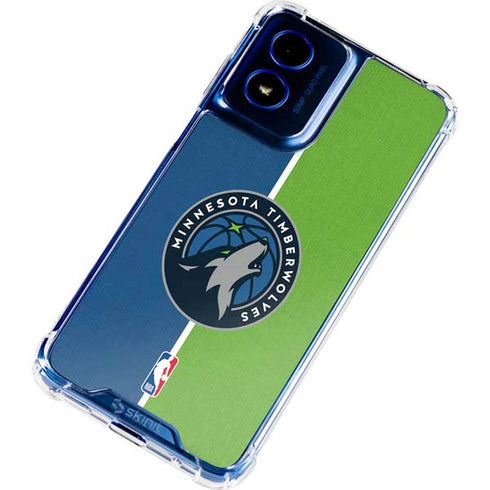NBA Minnesota Timberwolves Canvas Moto G 5G (2024) Clear Case