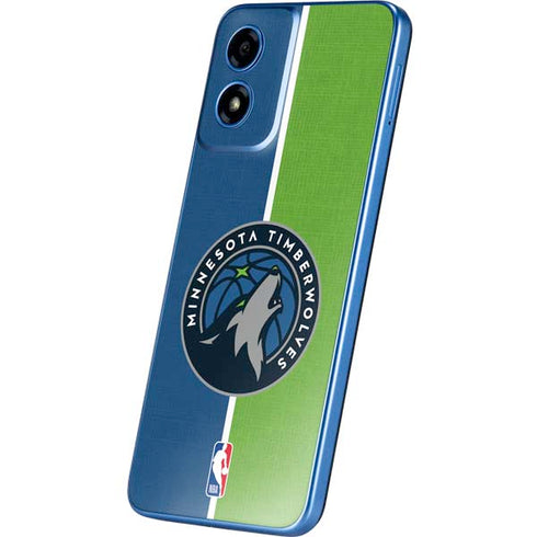 NBA Minnesota Timberwolves Canvas Moto G Play 4G (2024) Skin