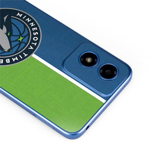 NBA Minnesota Timberwolves Canvas Moto G Play 4G (2024) Skin