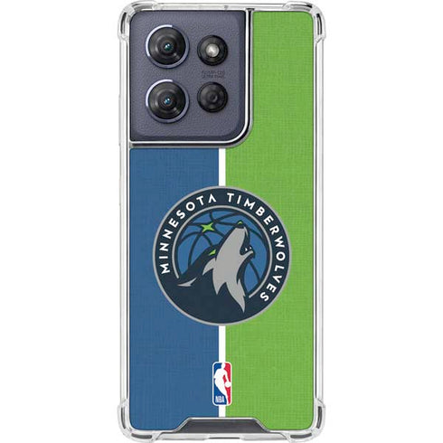 NBA Minnesota Timberwolves Canvas Moto G Stylus 5G (2025) Clear Case