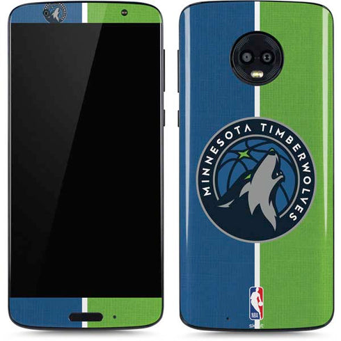 NBA Minnesota Timberwolves Canvas Moto G6 Skin