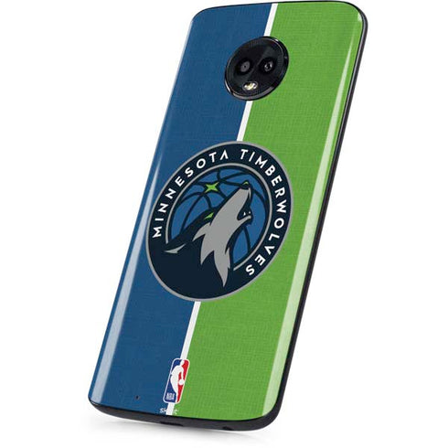 NBA Minnesota Timberwolves Canvas Moto G6 Skin