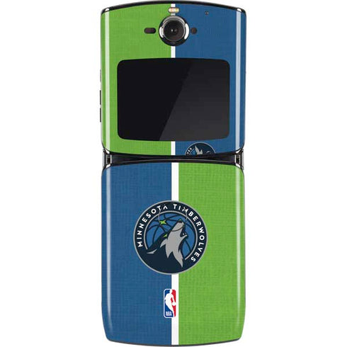 NBA Minnesota Timberwolves Canvas Motorola RAZR Skin