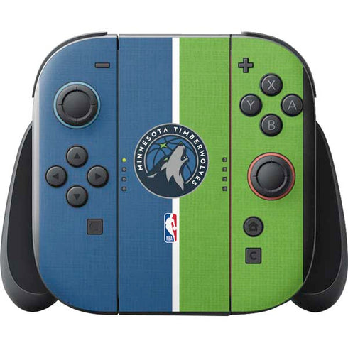 NBA Minnesota Timberwolves Canvas Nintendo Switch 2 (2025) with Joy-Con Skin