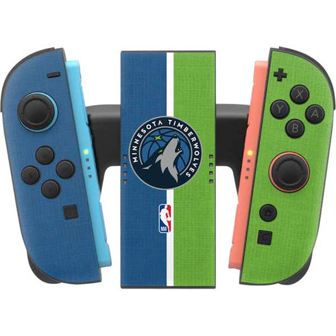 NBA Minnesota Timberwolves Canvas Nintendo Switch 2 (2025) Joy-Con Controller Skin