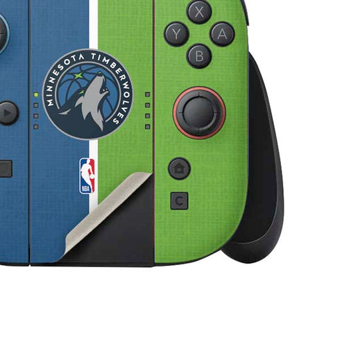 NBA Minnesota Timberwolves Canvas Nintendo Switch 2 (2025) Joy-Con Controller Skin