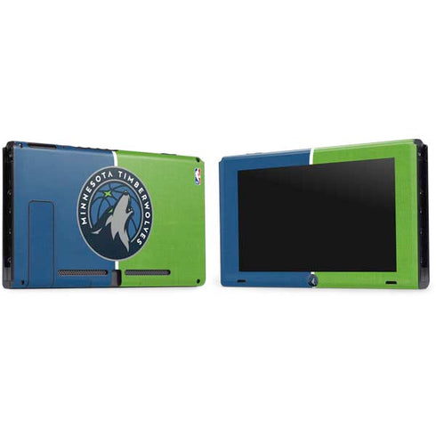 NBA Minnesota Timberwolves Canvas Nintendo Switch Bundle Skin