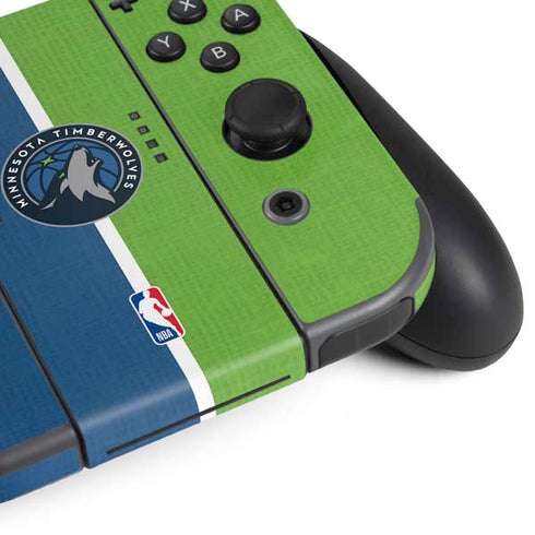 NBA Minnesota Timberwolves Canvas Nintendo Switch Bundle Skin