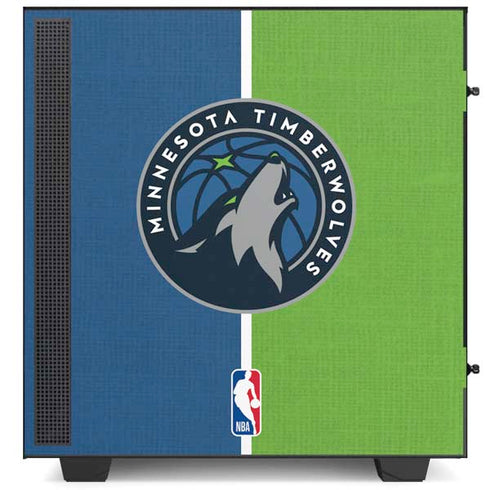 NBA Minnesota Timberwolves Canvas NZXT H510 Compact ATX Mid-Tower Case Skin
