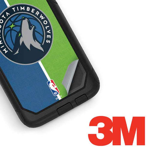 NBA Minnesota Timberwolves Canvas Otterbox Commuter Galaxy Skin