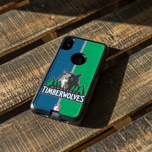 NBA Minnesota Timberwolves Canvas Otterbox Commuter iPhone Skin