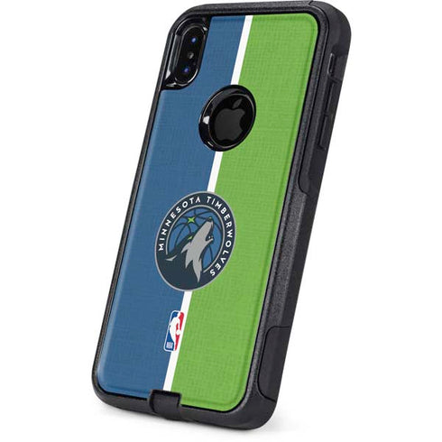 NBA Minnesota Timberwolves Canvas Otterbox Commuter iPhone Skin