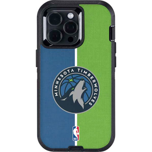 NBA Minnesota Timberwolves Canvas Otterbox Defender iPhone Skin