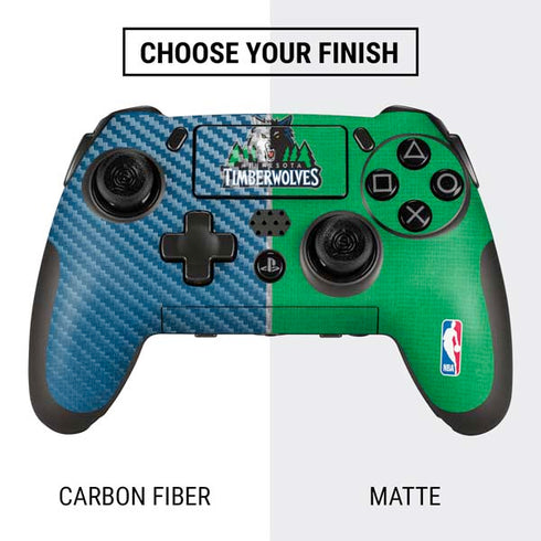 NBA Minnesota Timberwolves Canvas PlayStation Scuf Vantage 2 Controller Skin