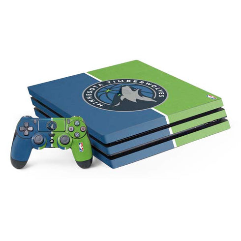NBA Minnesota Timberwolves Canvas PS4 Pro Bundle Skin