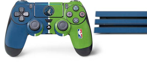 NBA Minnesota Timberwolves Canvas PS4 Pro Bundle Skin