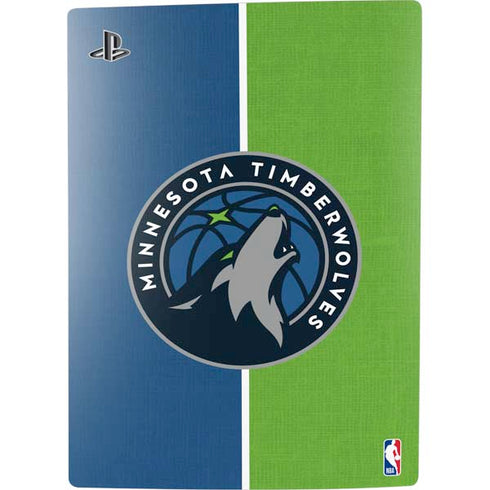 NBA Minnesota Timberwolves Canvas PS5 Console Skin