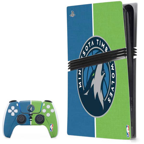 NBA Minnesota Timberwolves Canvas PlayStation PS5 Skins