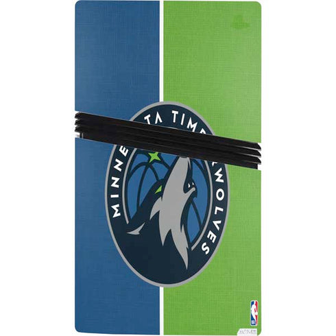 NBA Minnesota Timberwolves Canvas PS5 Pro Bundle Skin