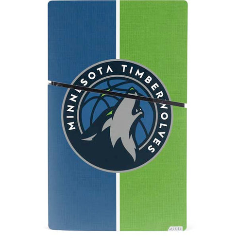 NBA Minnesota Timberwolves Canvas PS5 Slim Digital Edition Bundle Skin