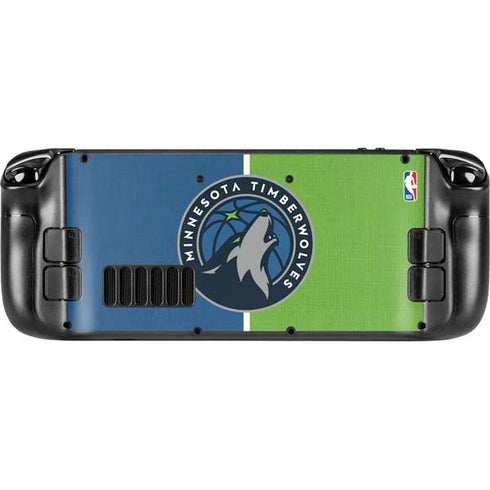 NBA Minnesota Timberwolves Canvas Steam Deck Handheld Gaming Computer OLED Skin