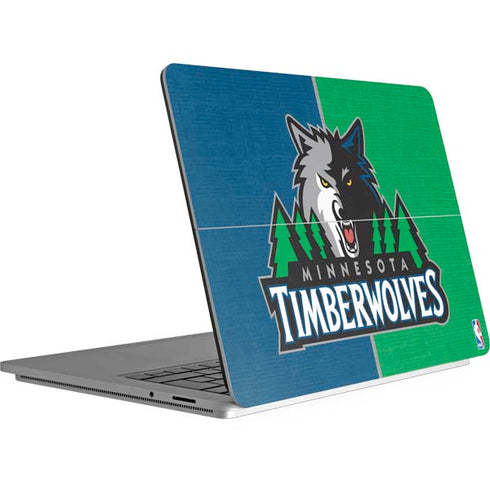 NBA Minnesota Timberwolves Canvas Surface Laptop Studio Skin