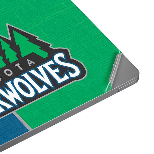 NBA Minnesota Timberwolves Canvas Universal Laptop 12in (9.8 x 6.8in) Skin