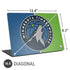 NBA Minnesota Timberwolves Canvas Universal Laptop 16.6in (13.4 x 9.7in) Skin