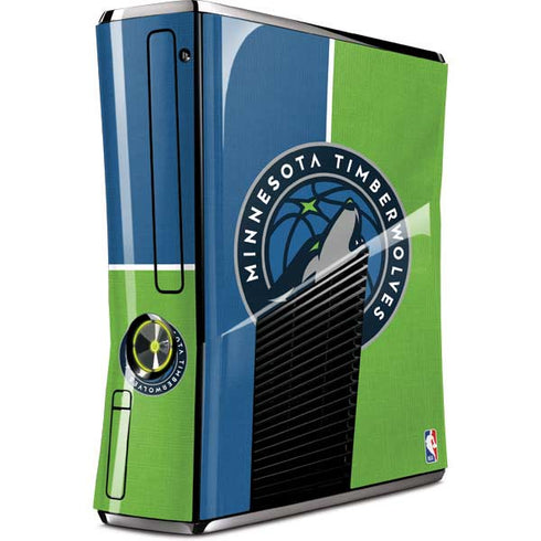 NBA Minnesota Timberwolves Canvas Xbox 360 Slim (2010) Skin