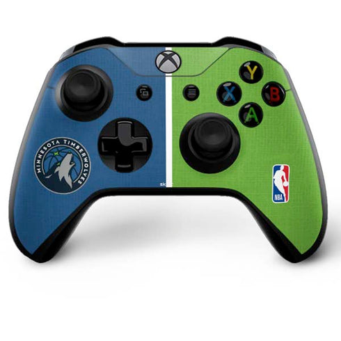 NBA Minnesota Timberwolves Canvas Xbox One X Bundle Skin