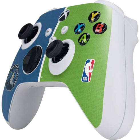 NBA Minnesota Timberwolves Canvas Xbox Series S Controller Skin