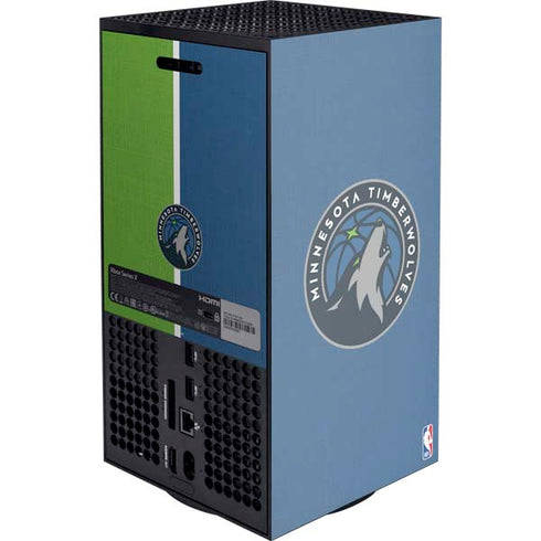NBA Minnesota Timberwolves Canvas Xbox Series X Console Skin