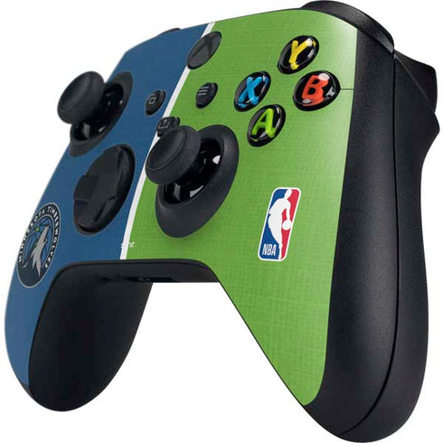 NBA Minnesota Timberwolves Canvas Xbox Series X Controller Skin